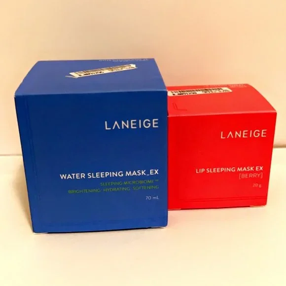 BUNDLE LANEIGE WATER SLEEPING MASK + LIP SLEEPING MASK BERRY 20G - Picture 1 of 3